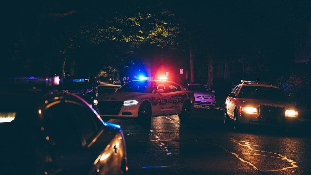 detective investigating crime scene